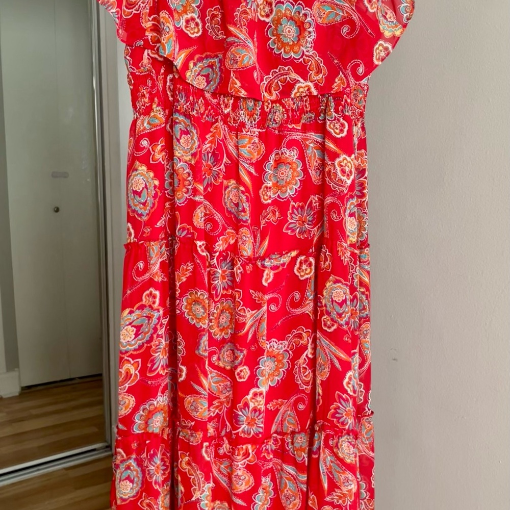 Rabbit Rabbit Rabbit Red Paisley Dress